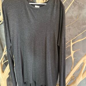 CAbi Gray Long Sleeve Top